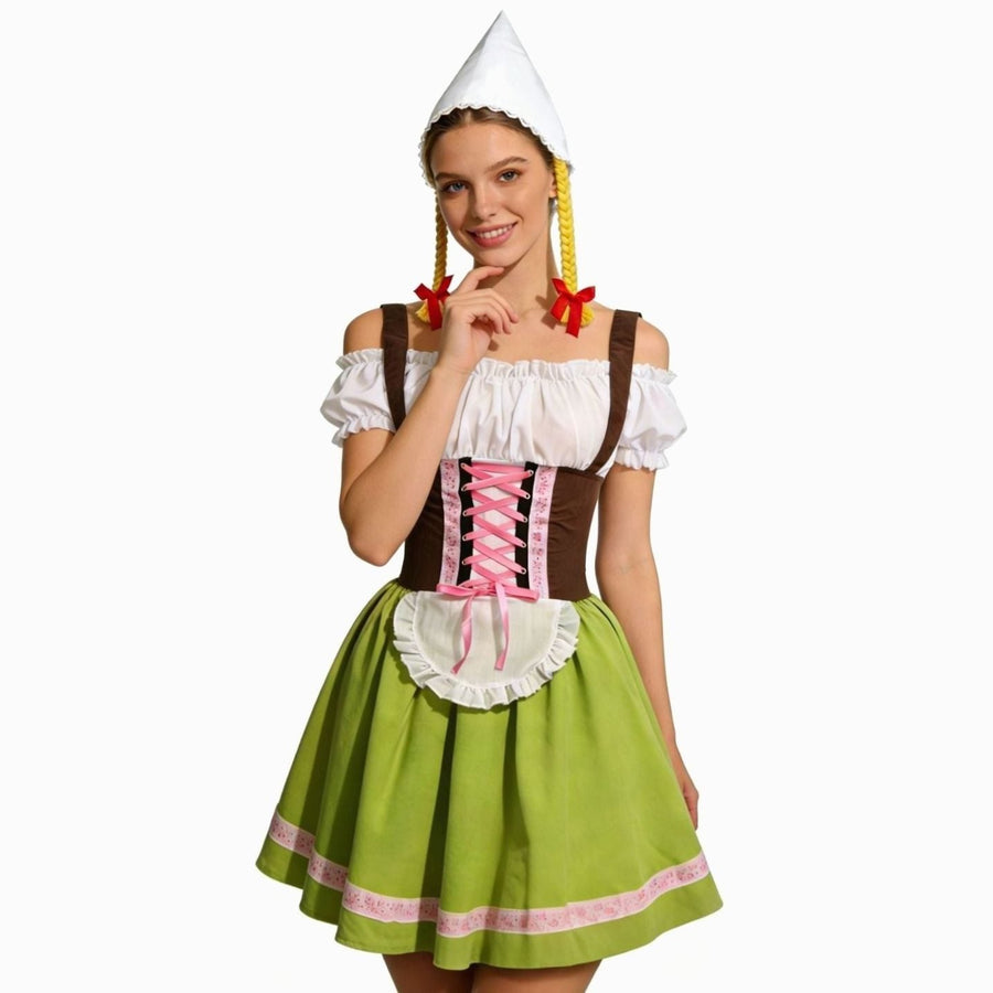 Laura | Women's Oktoberfest Dirndl Dress with Apron