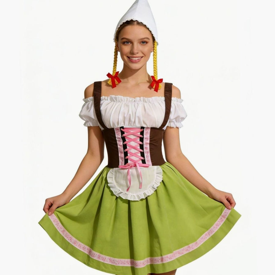 Laura | Women's Oktoberfest Dirndl Dress with Apron