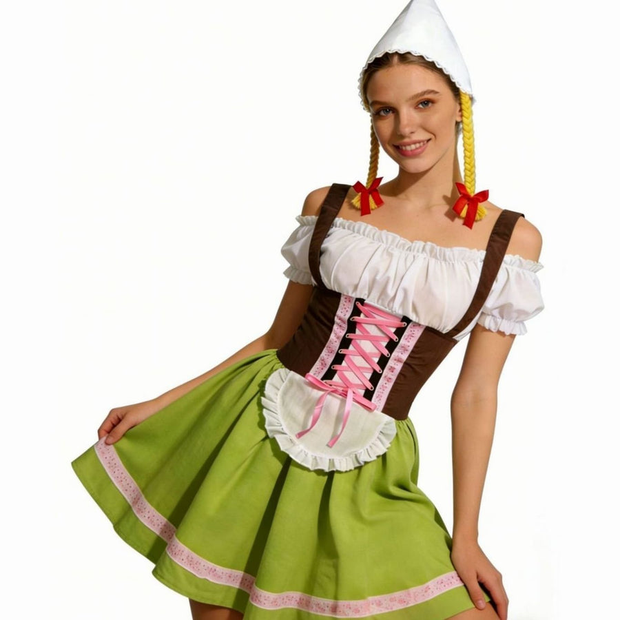 Laura | Women's Oktoberfest Dirndl Dress with Apron