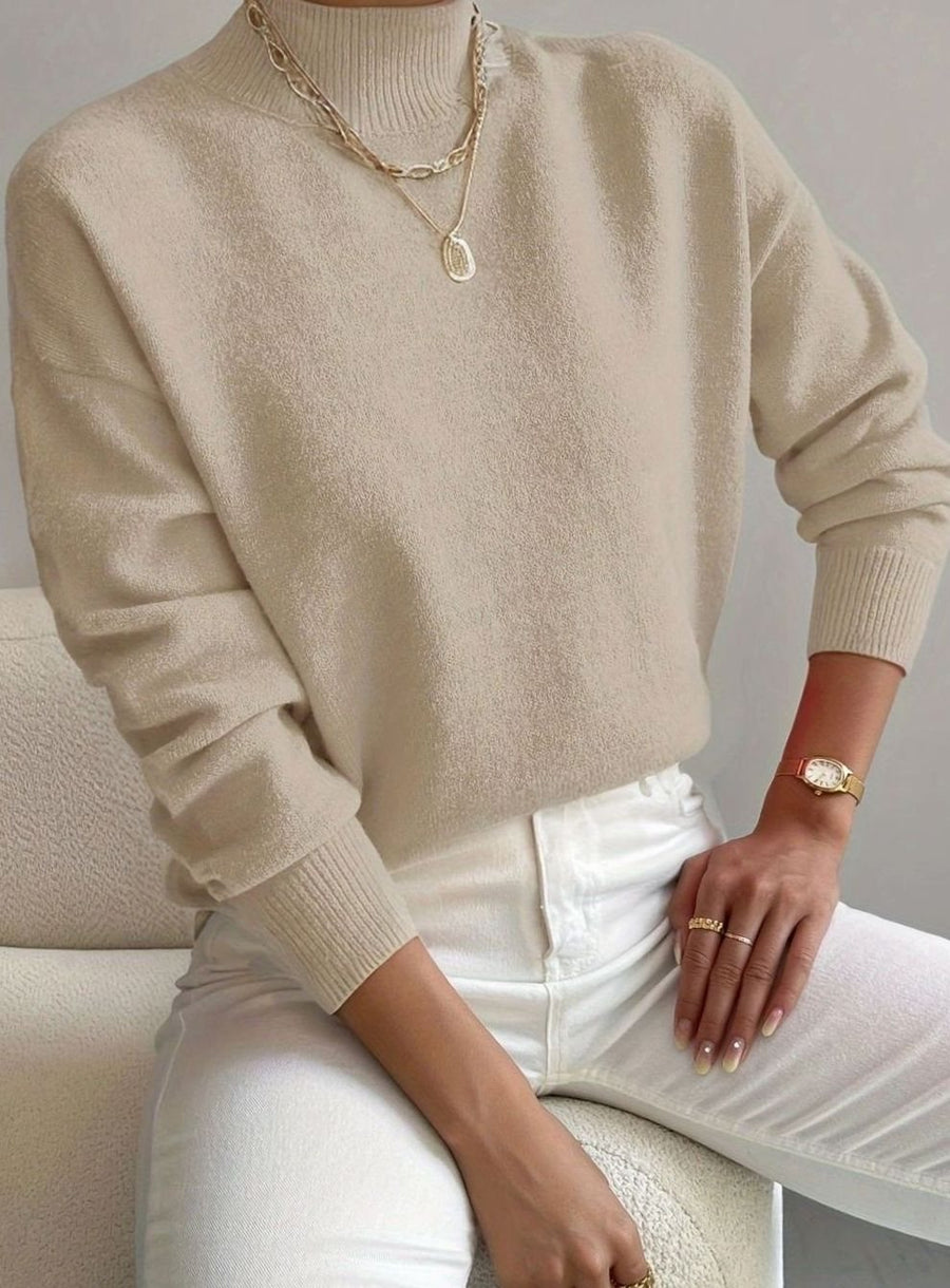 Marlene | Women's Soft Ribbed Turtleneck Knit Winter Sweater