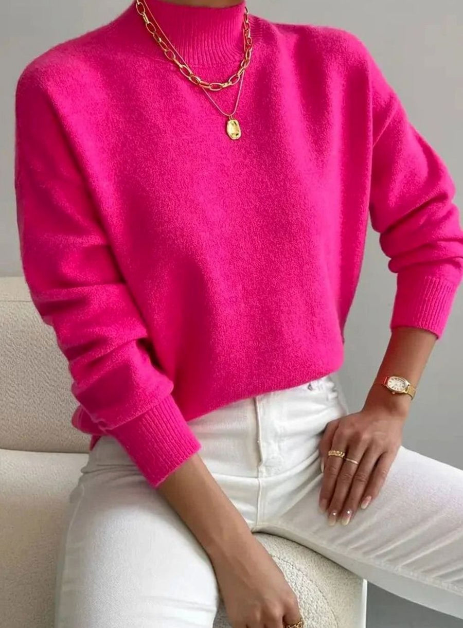Marlene | Women's Soft Ribbed Turtleneck Knit Winter Sweater