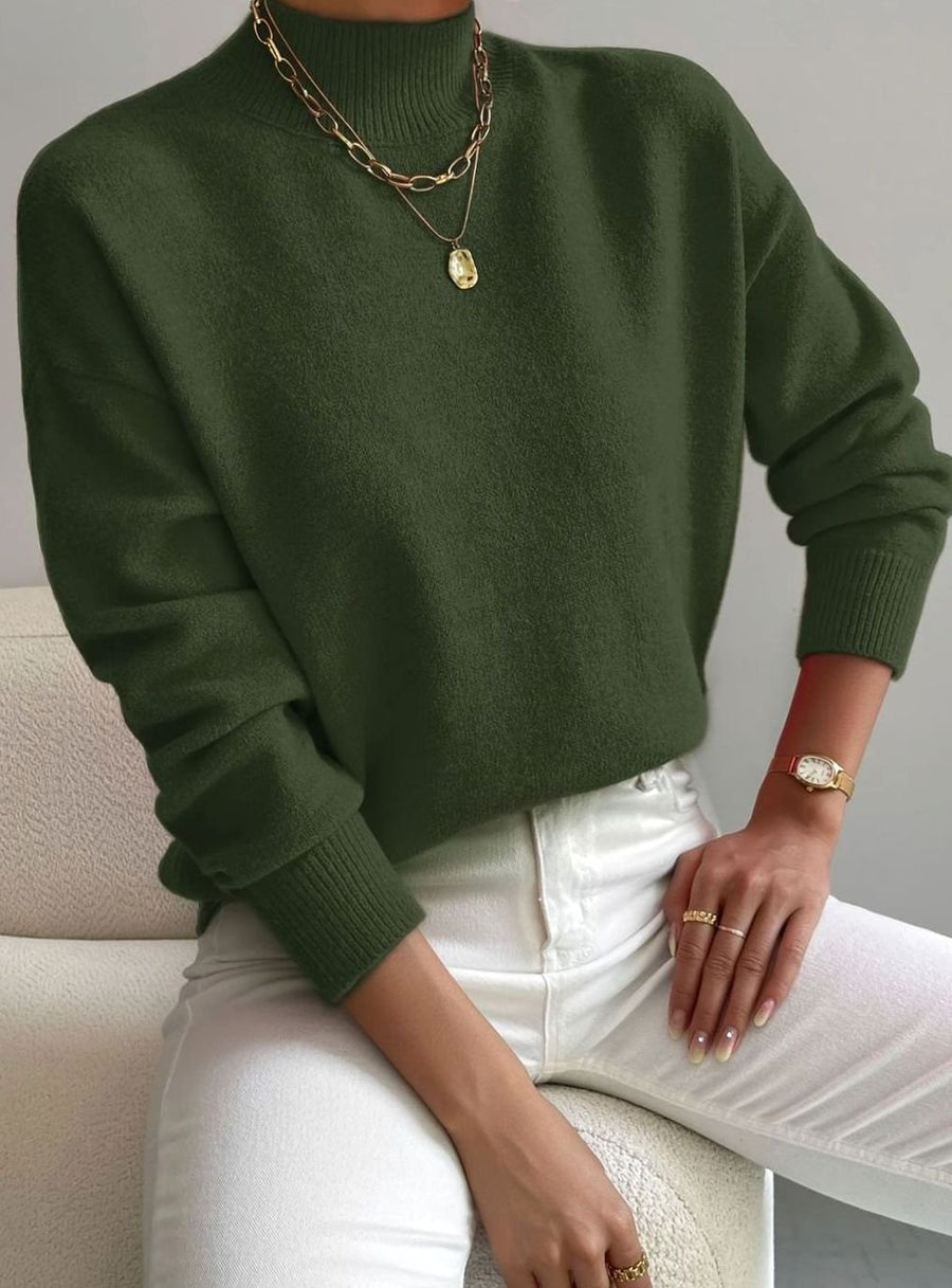 Marlene | Women's Soft Ribbed Turtleneck Knit Winter Sweater