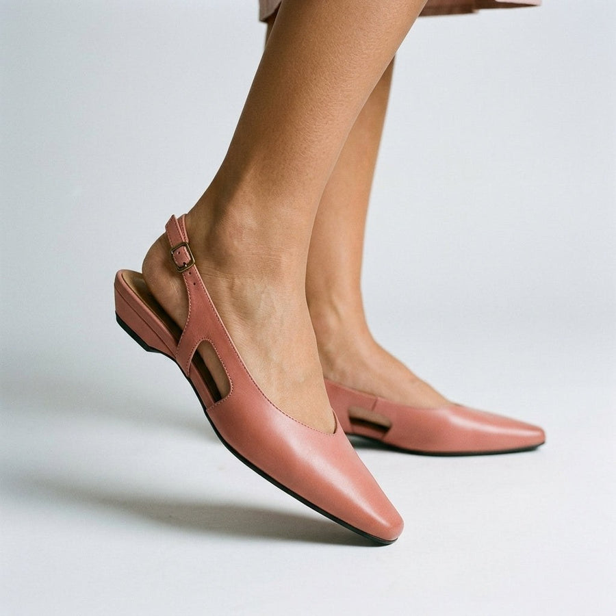 Dani Pointed Toe Slingback in Blush