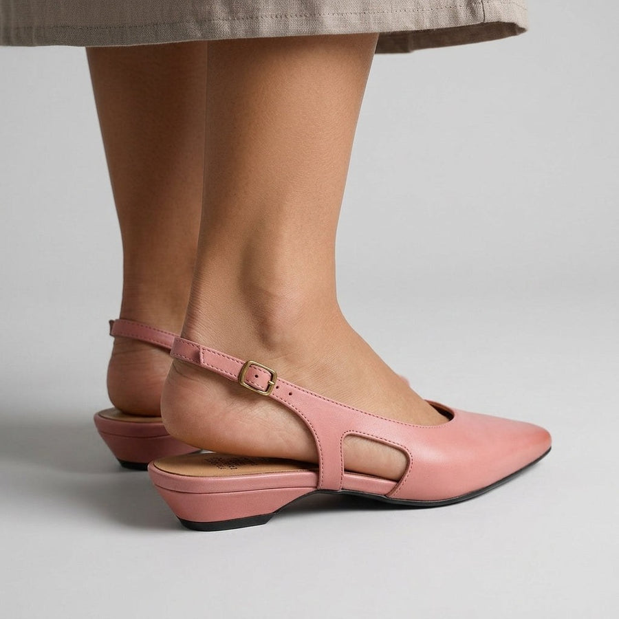 Dani Pointed Toe Slingback in Blush