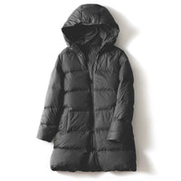 Dania Mid Length Puffer Coat in Charcoal