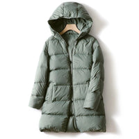 Dania Mid Length Puffer Coat in Sea Foam