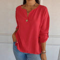 Daniela Airy Blouse with Button Front