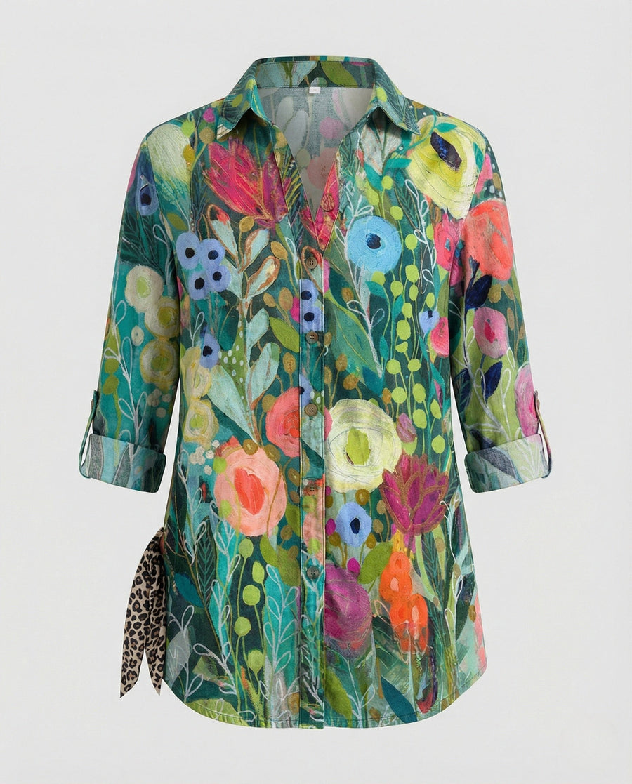 Daniela Blouse with Oversized in Multicolour