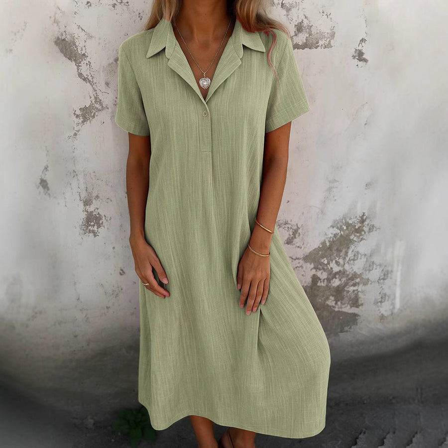 Daniela Casual Maxi Dress in Black