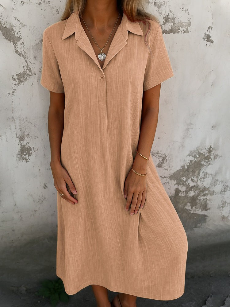 Daniela Casual Maxi Dress in Orange