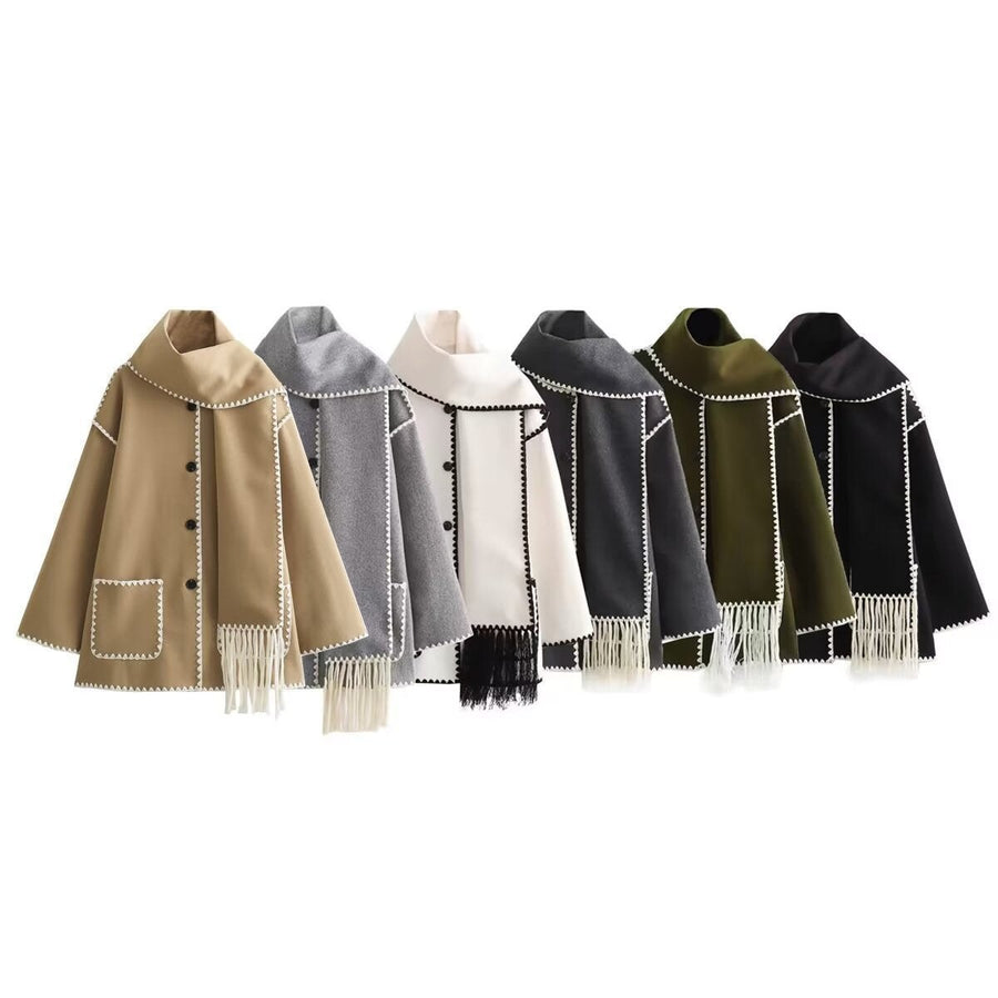 Daniela Elegant Coat with Button Front