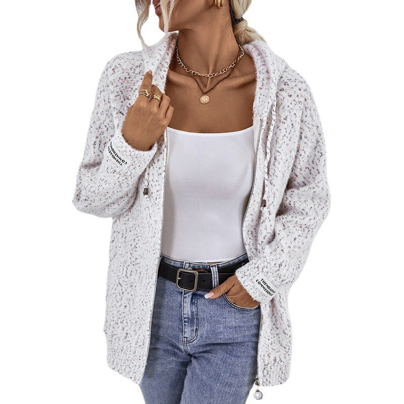 Daniela Knit Cardigan with Zip Front