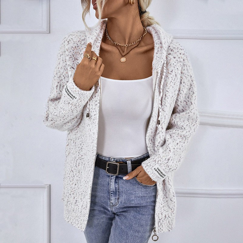 Daniela Knit Cardigan with Zip Front