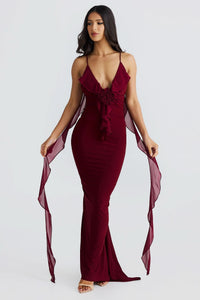Daniela | Maxi Dress in Burgundy