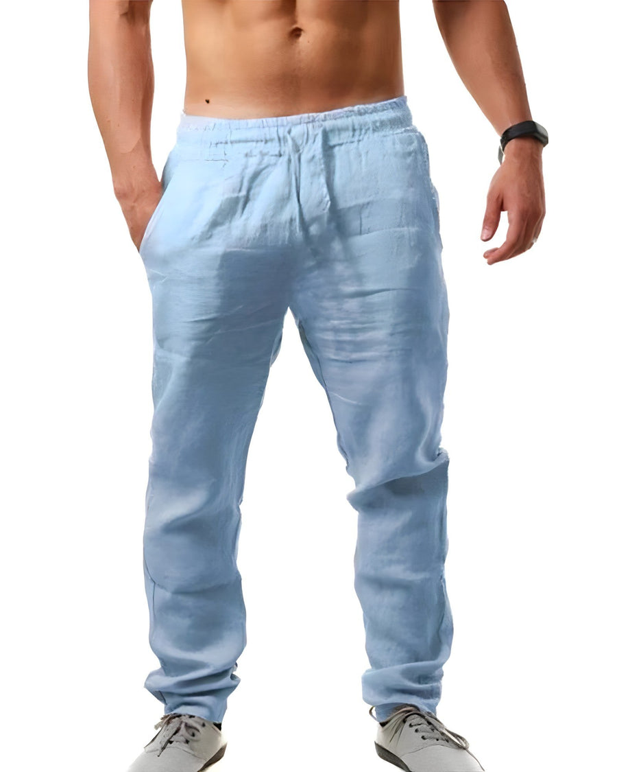 Dante Casual Trousers in Sky Blue