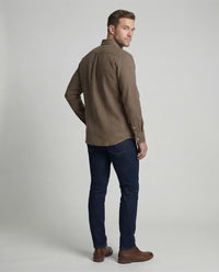 Dante Linen Blend Shirt with Chest Pocket