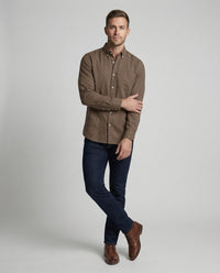 Dante Linen Blend Shirt with Chest Pocket