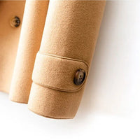 Daphne Double Breasted Pea Coat in Khaki