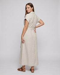 Daphne Elegant Maxi Dress with Belted