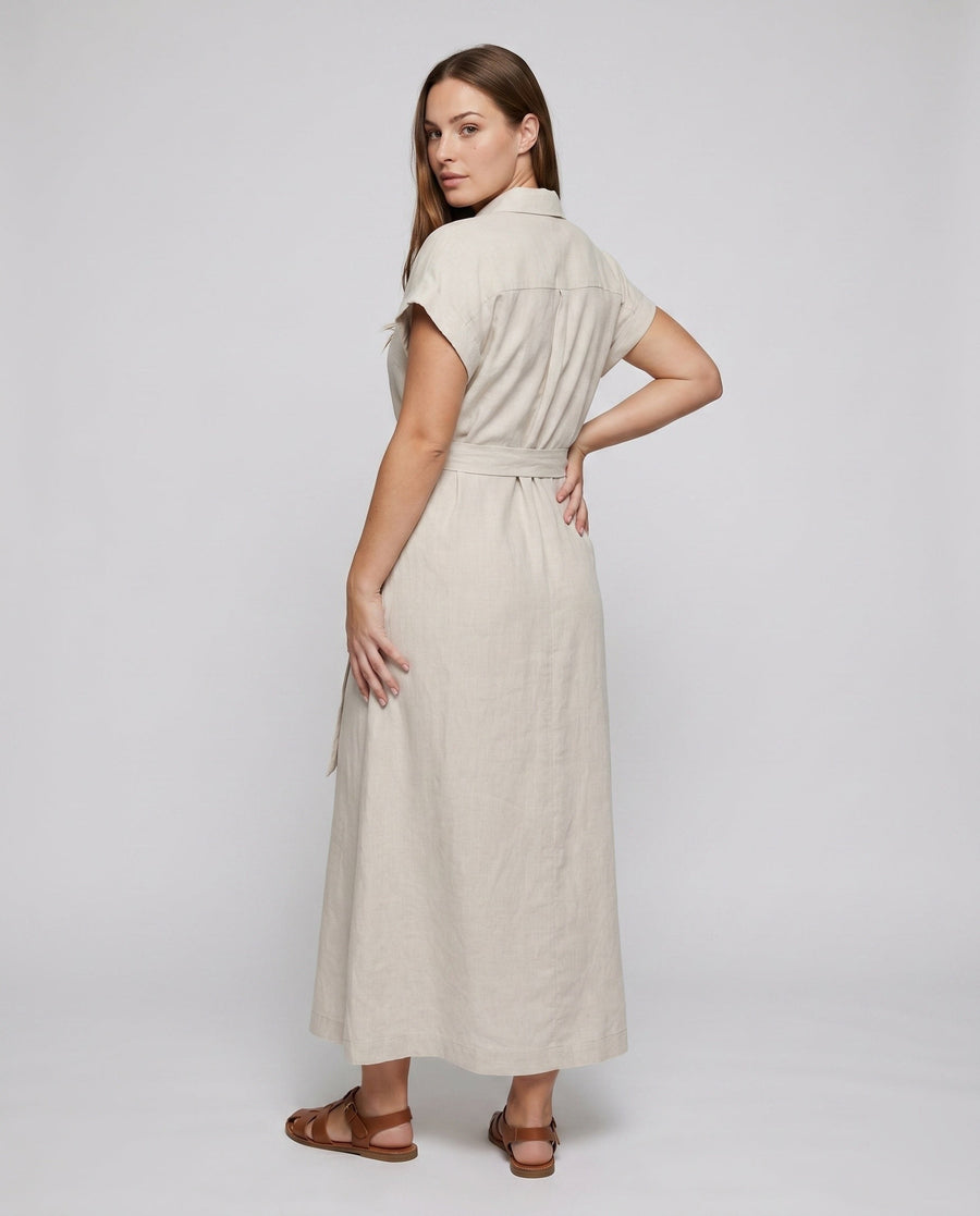Daphne Elegant Maxi Dress with Belted