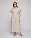 Daphne Elegant Maxi Dress with Belted
