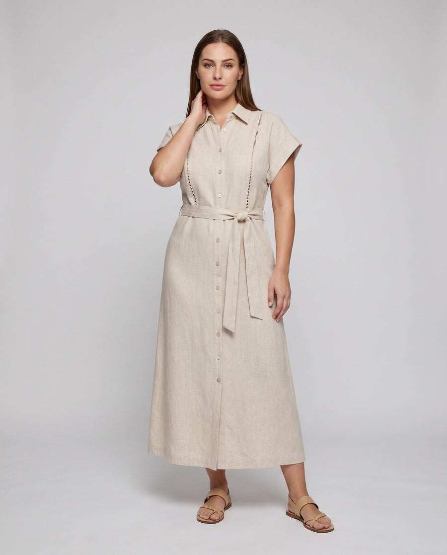 Daphne Elegant Maxi Dress with Belted