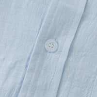 Daphne Elegant Shirt with Short Sleeve in Light Blue