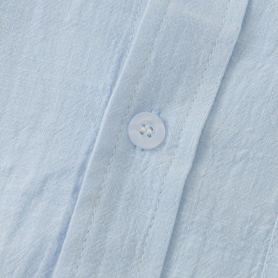 Daphne Elegant Shirt with Short Sleeve in Light Blue