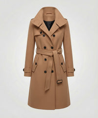Daphne Elegant Trench Coat in Khaki