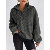 Daphne Hoodie with Hood in Dark Grey