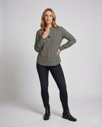 Daphne Linen Blouse with Oversized