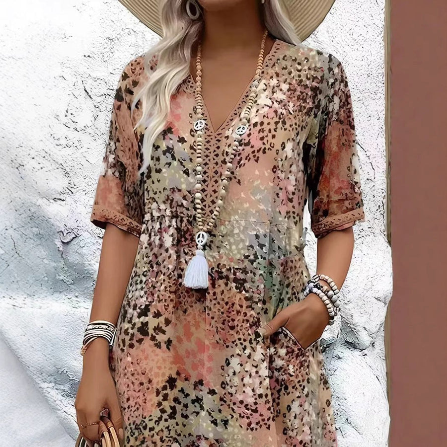 Dara Casual Midi Dress with Pockets