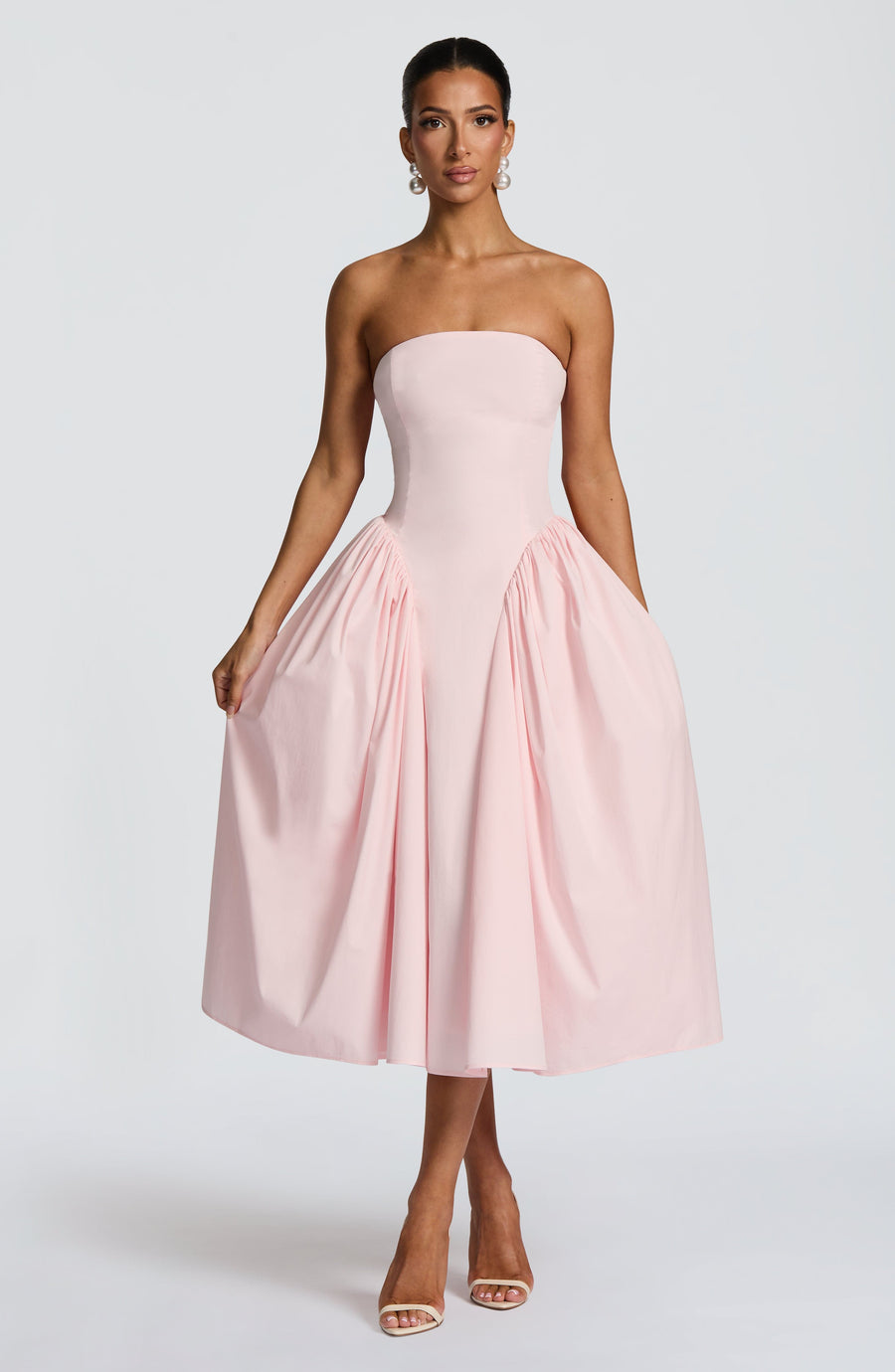Diana Midi Dress – Blush
