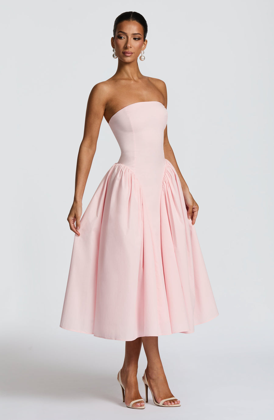 Diana Midi Dress – Blush