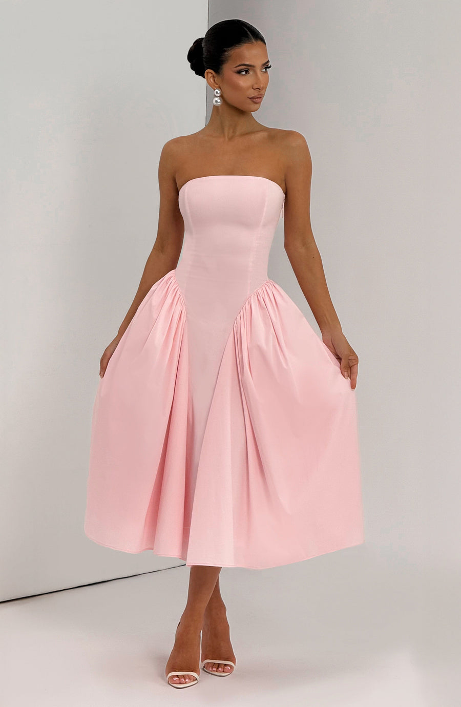 Diana Midi Dress – Blush