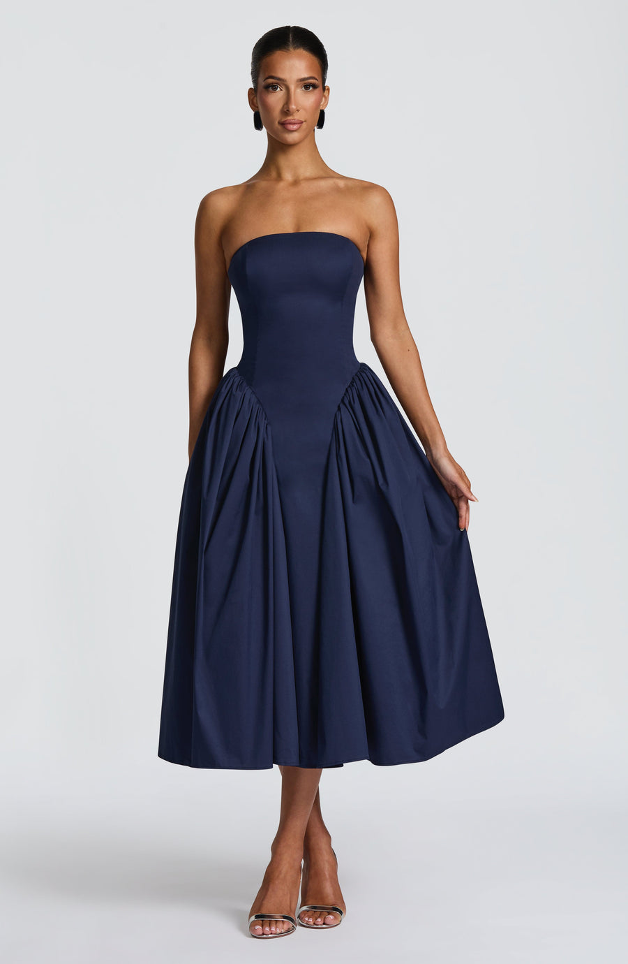 Diana Midi Dress – Navy