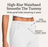 Darvell Women's High-Waist Stretch Capri Pants