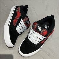 Darveth Women's Plaid Canvas Sneakers