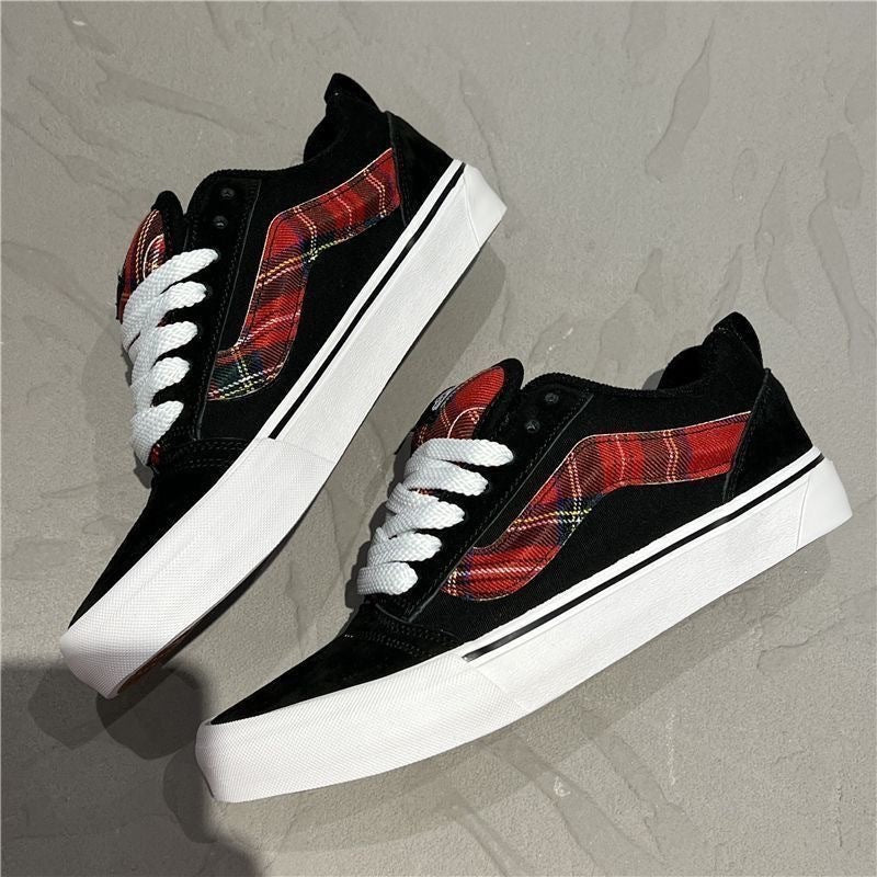 Darveth Women's Plaid Canvas Sneakers