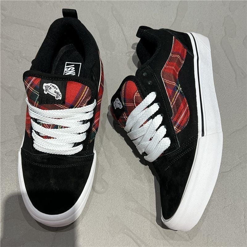 Darveth Women's Plaid Canvas Sneakers