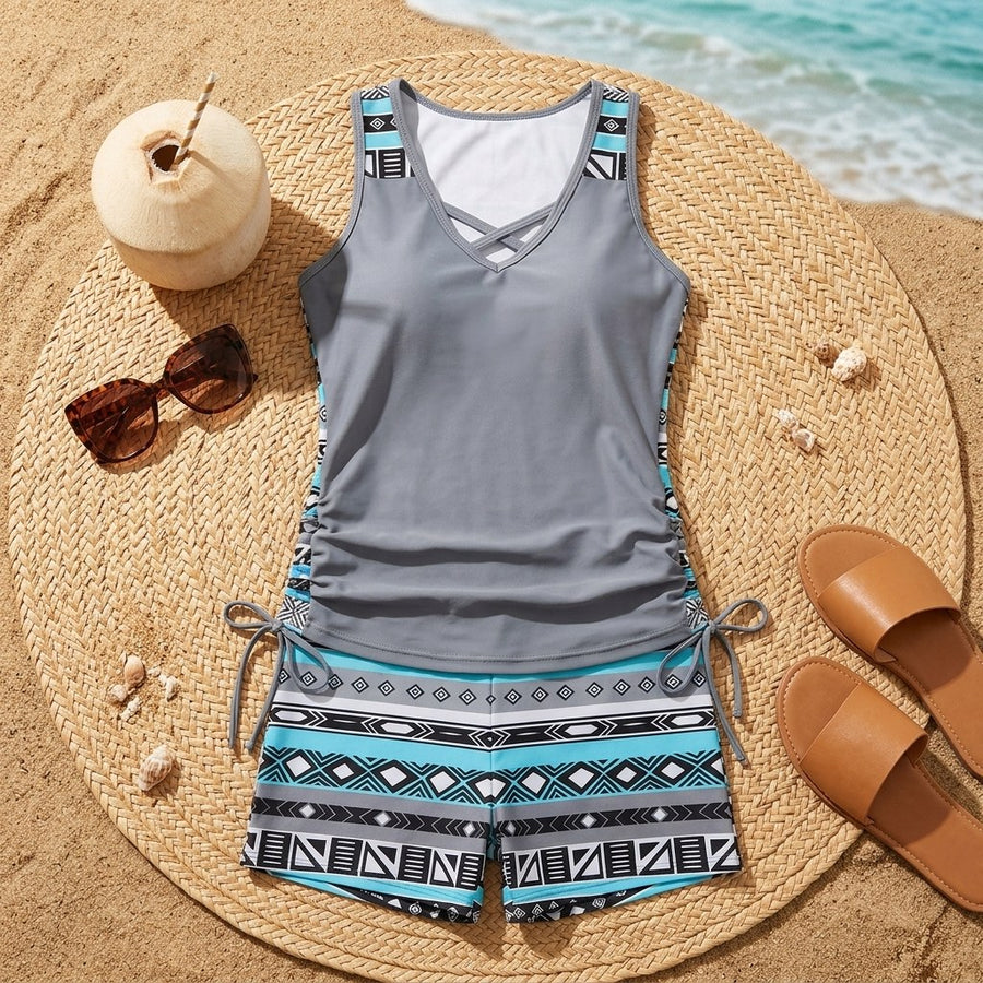Dawnelle Women's Plus Size Tankini Swimsuit Set