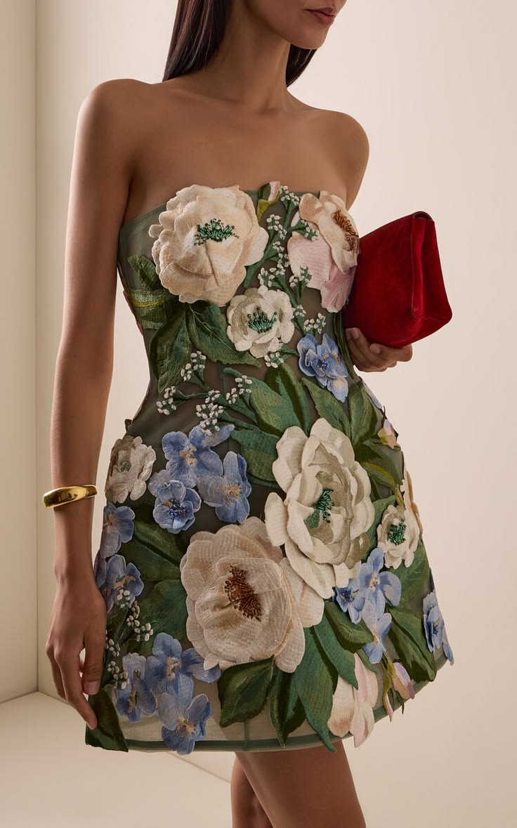 DOMINIQUE | EMBROIDERED MINI DRESS