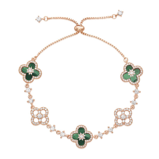 Emerald Clover Bracelet