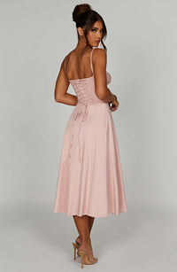 Rhea Midi Dress – Blush