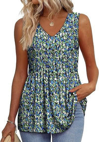 Deanna™ Elegant Casual Daily Top in Blue