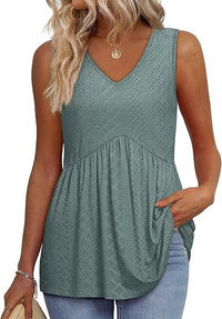 Deanna™ Elegant Casual Daily Top in Green