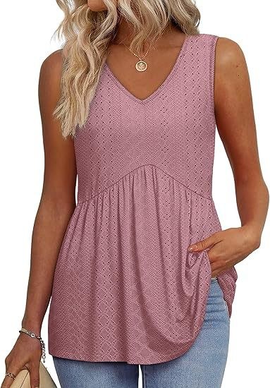 Deanna™ Elegant Casual Daily Top in Light Pink