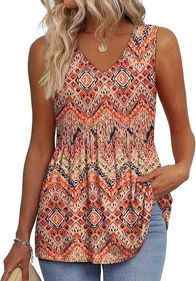 Deanna™ Elegant Casual Daily Top in Orange