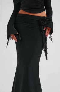 Aria Maxi Skirt in Black
