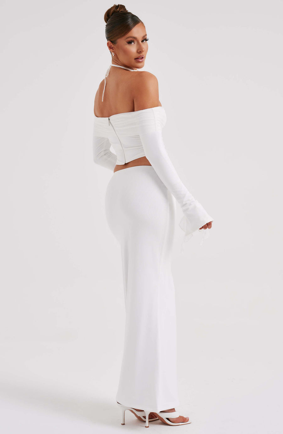 Aria Maxi Skirt in Ivory